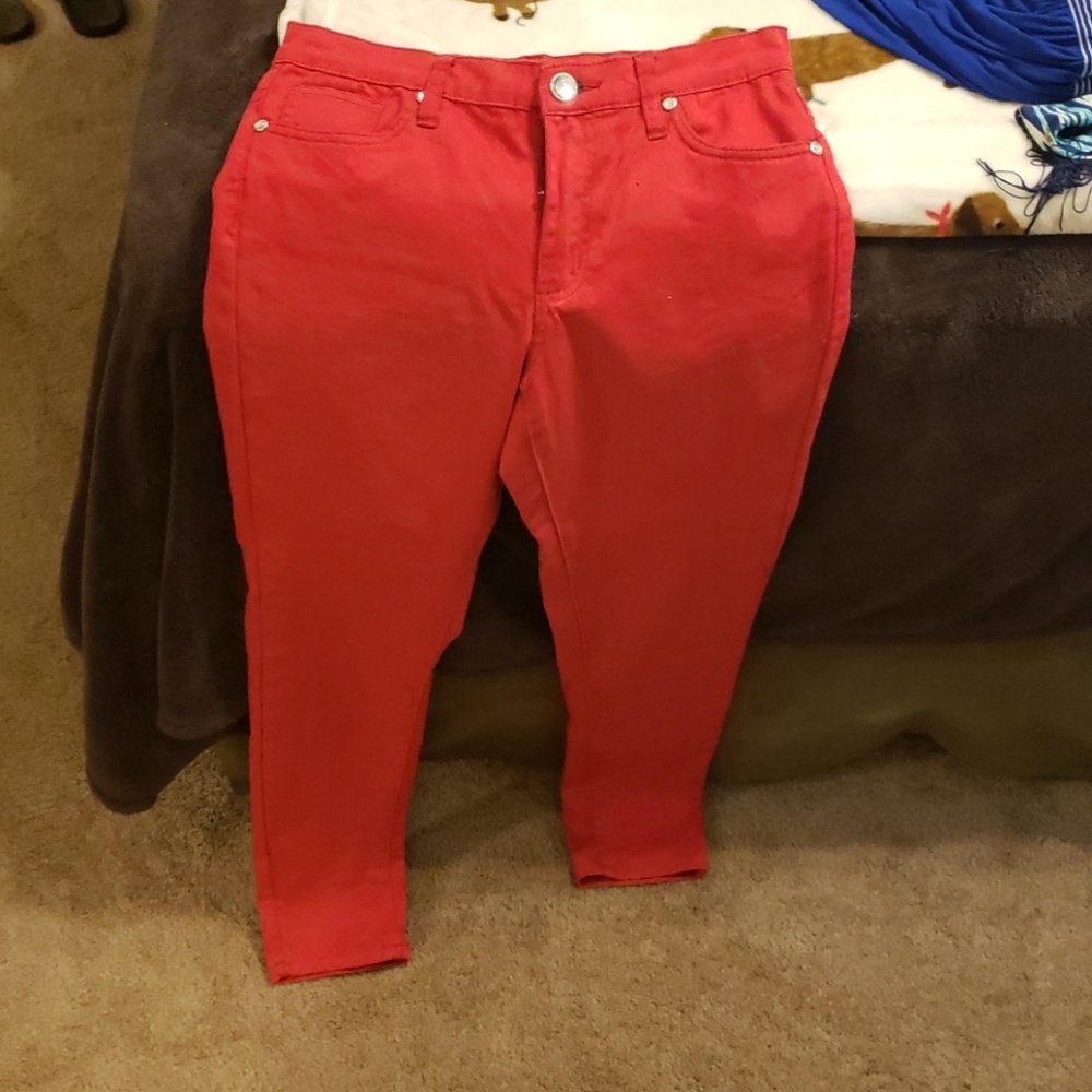 Red jeans